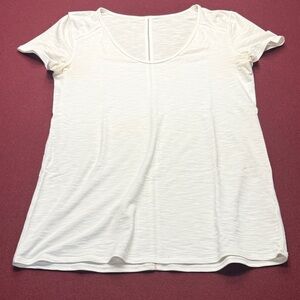 Lululemon Athletica Cream Short Sleeve Tee